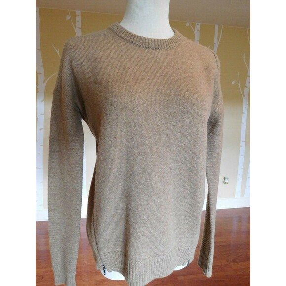 Darling J.CREW "Side Zip Sweater" Camel Color Long Sleeve Pullover XXS NICE! - Picture 3 of 7